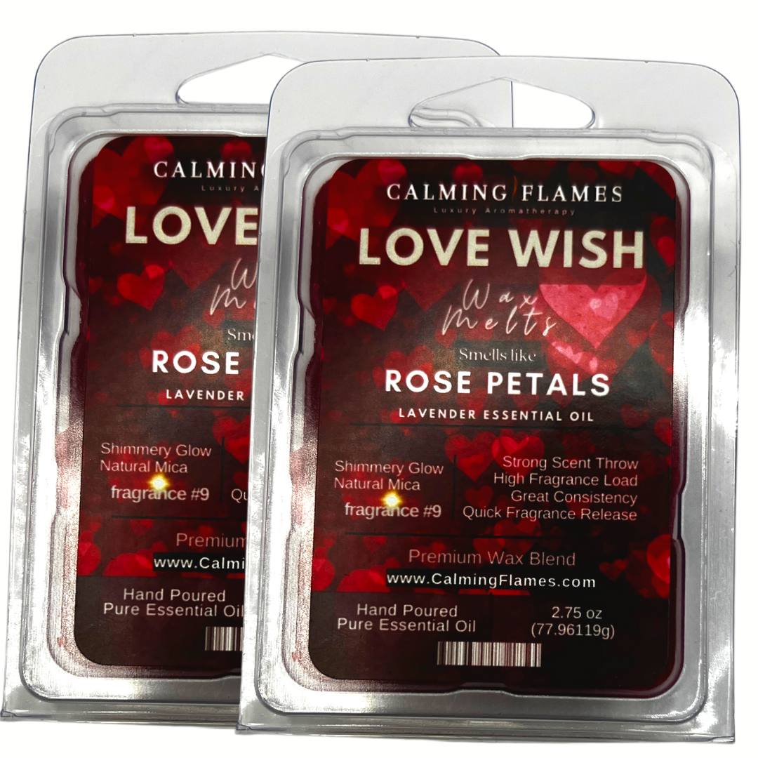 Rose Petals & Lavender "Love Wish" Wax Melts (2-Packs)