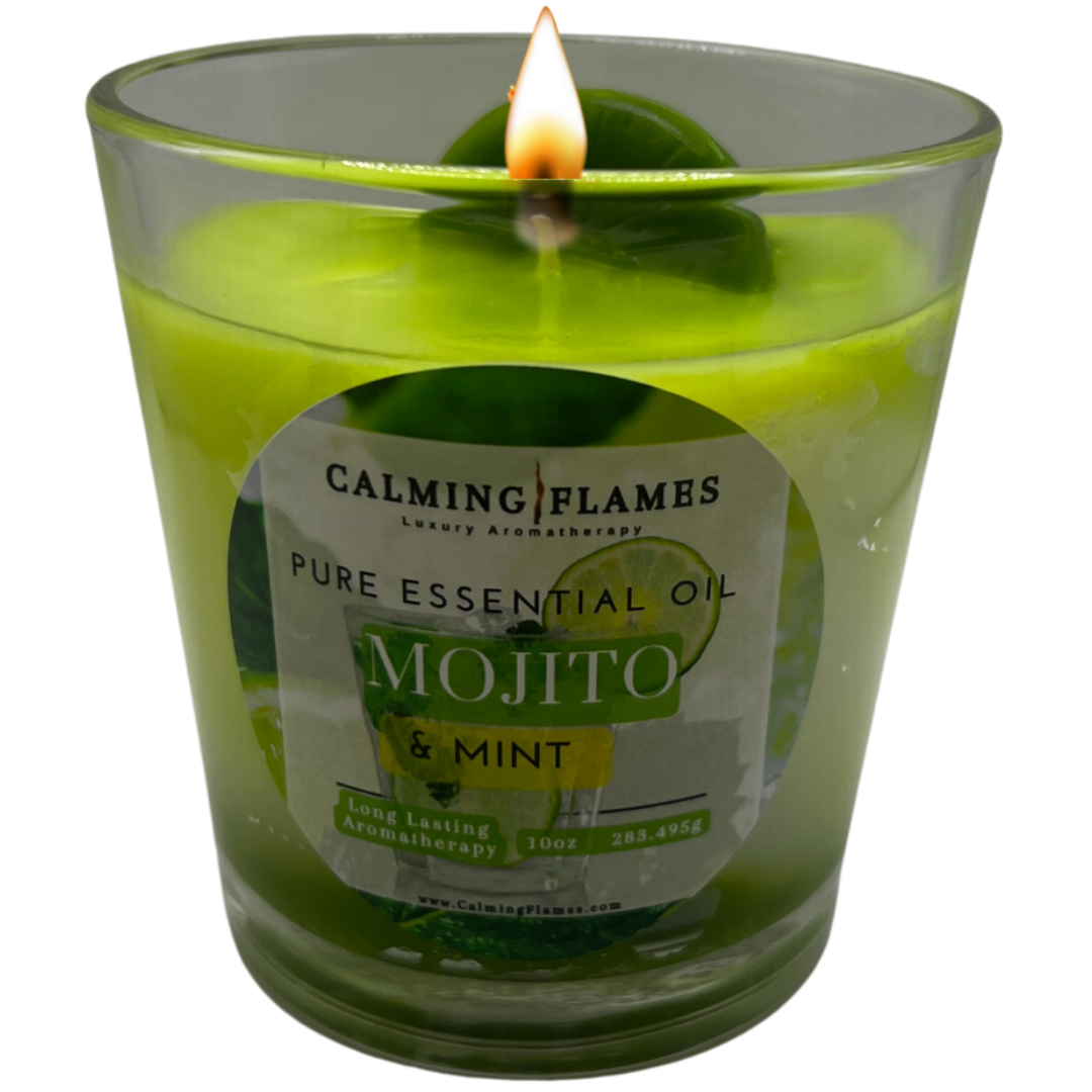 Scented Candles | Mojito + Mint | Aromatherapy Candle