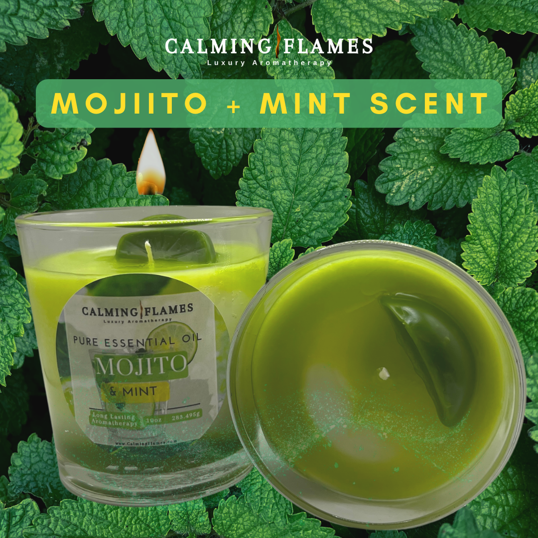 Scented Candles | Mojito + Mint | Aromatherapy Candle